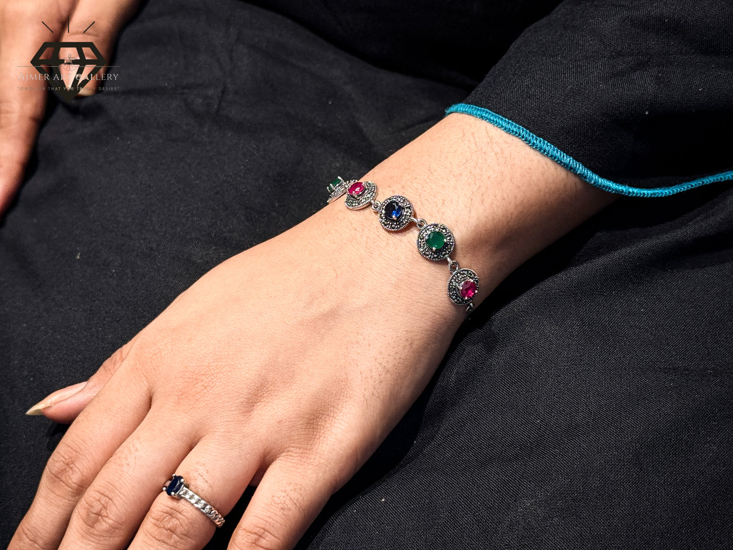 Premium Multicolor Gemstones Bracelet For Women