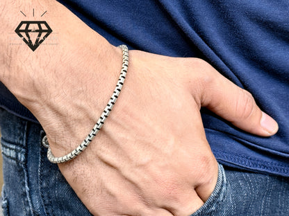 Classic Box Chain Bracelet for Men