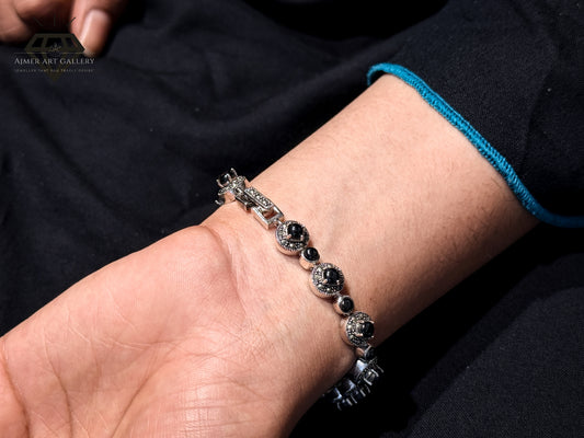 Premium Black Gemstones Bracelet For Women