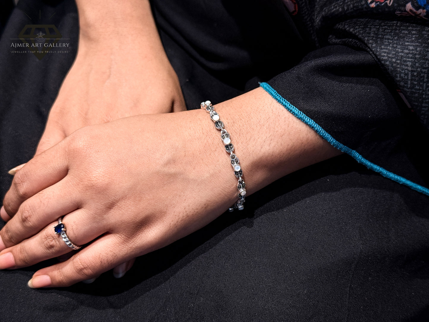 white Gemstones Bracelet For Women