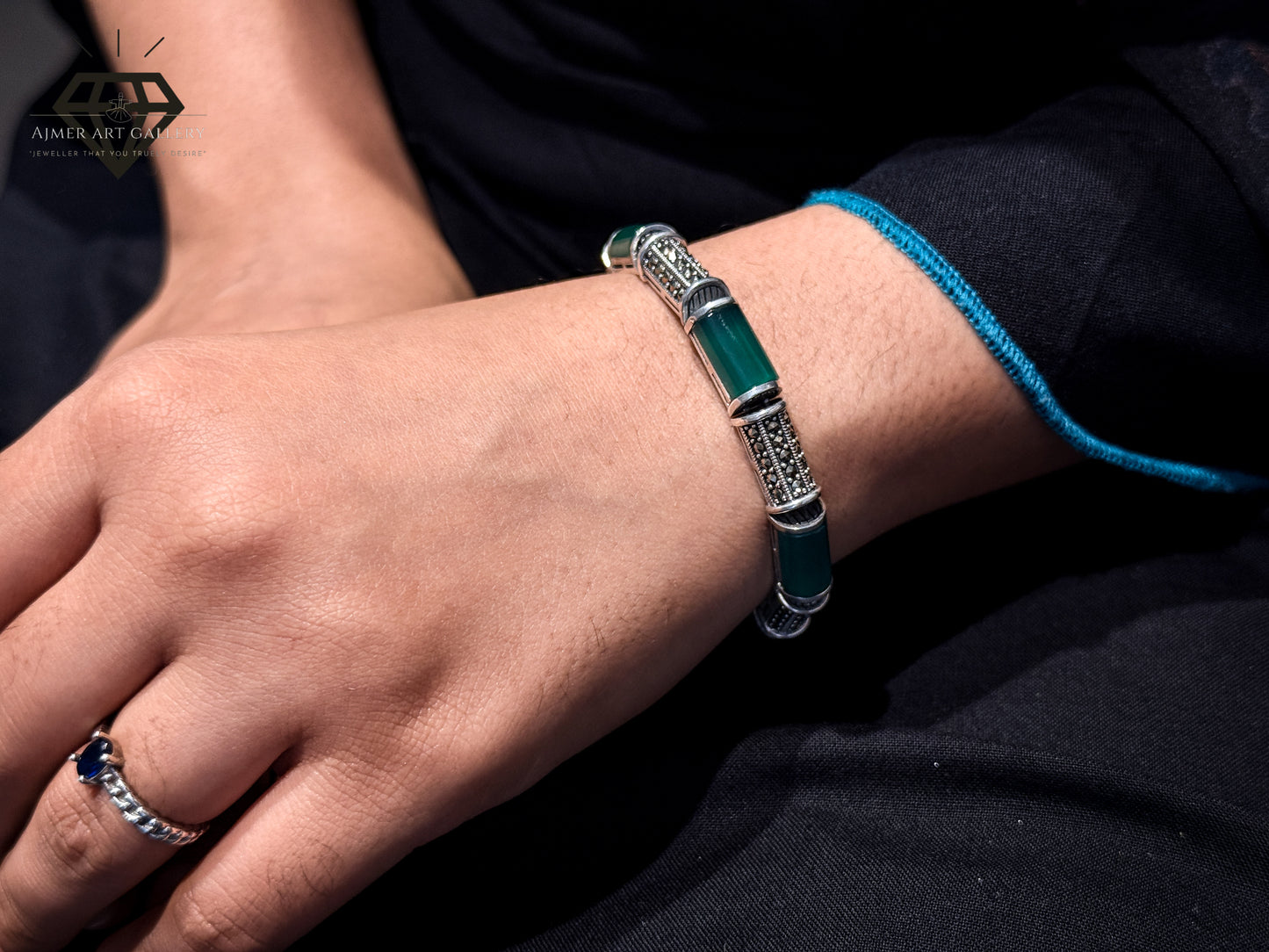 Premium Green Gemstone Bracelet For Women