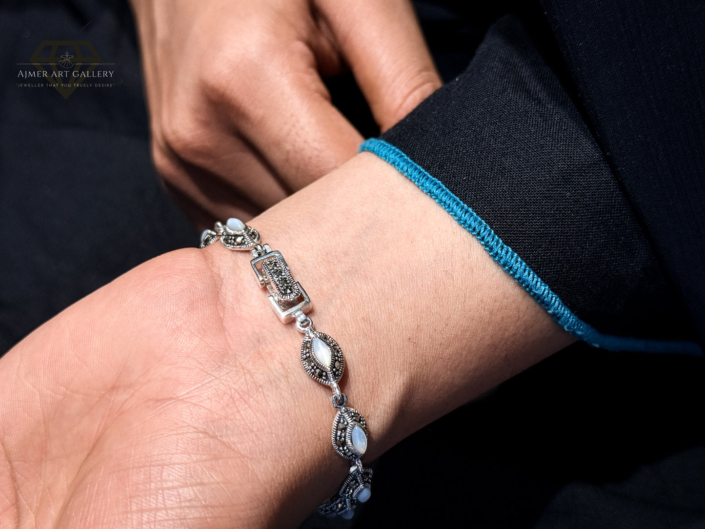 Premium White Gemstones Bracelet For Women