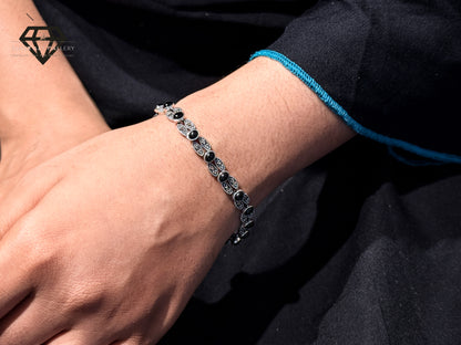 Premium Black Gemstones Bracelet For Women