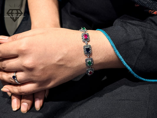 Premium multicolour Gemstones Bracelet For Women
