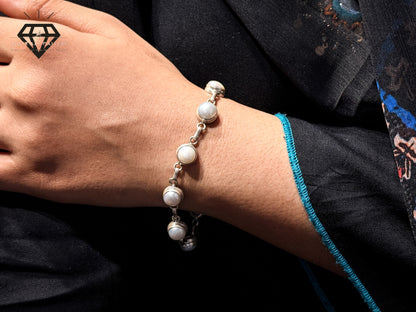 Premium White Gemstones Bracelet For Women