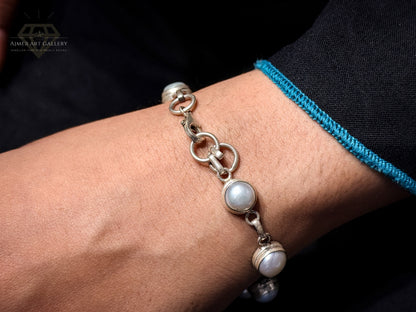 Premium White Gemstones Bracelet For Women