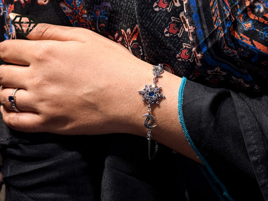 Star Design Gemstones Bracelet For Women