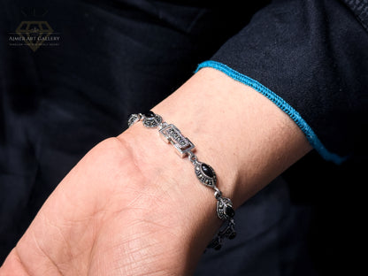 Premium Black Gemstones Bracelet For Women