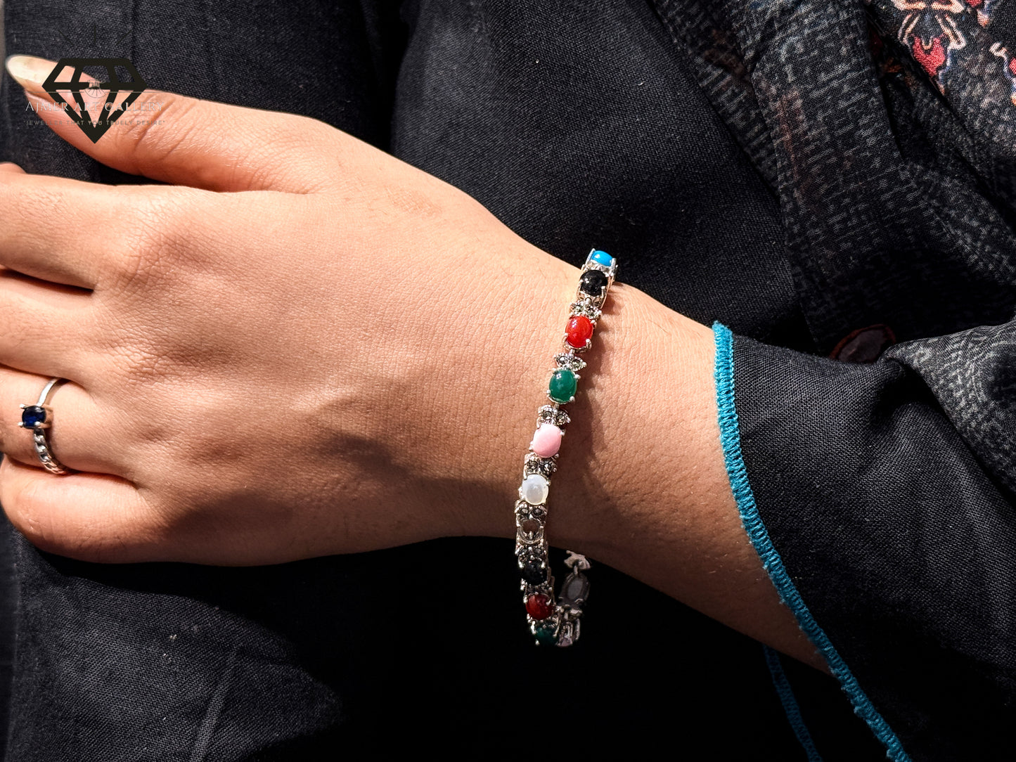 Premium Multicolour Gemstones Bracelet For Women