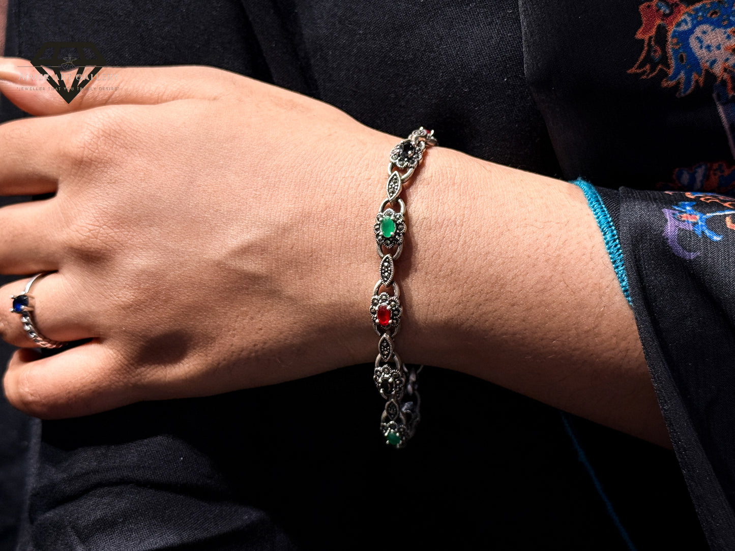 Premium Multicolour Gemstones Bracelet For Women