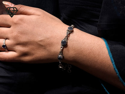 gray Gemstones Bracelet For Women