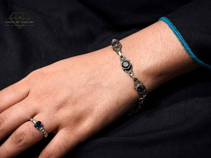 gray Gemstones Bracelet For Women
