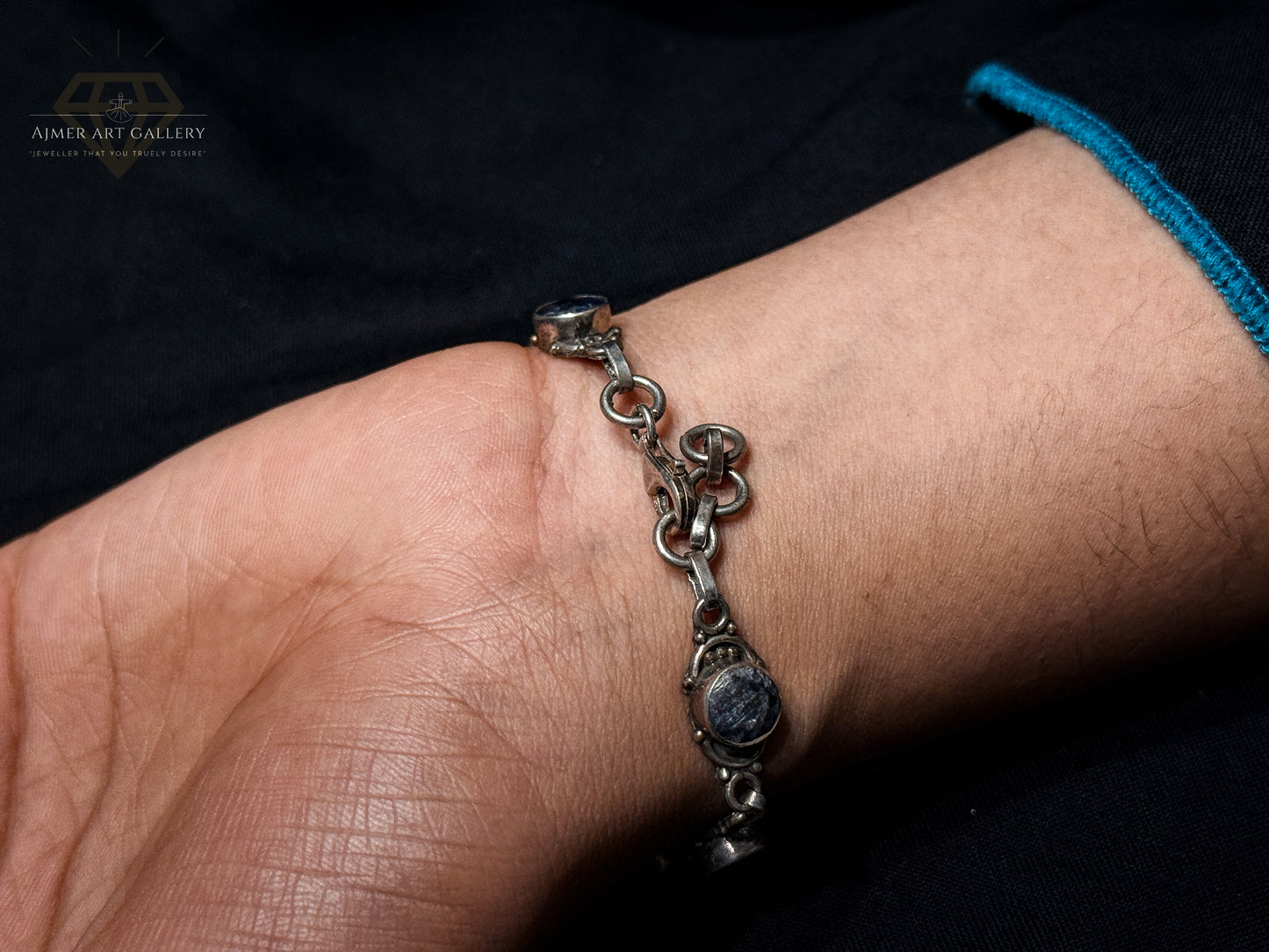 gray Gemstones Bracelet For Women