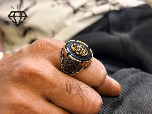 Black Hakik Designer Ring