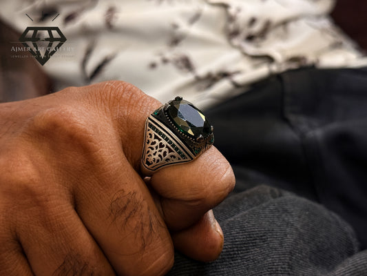 American Diamond Stone Designer Ring
