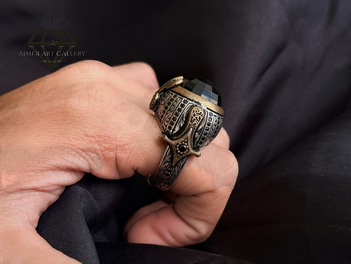 Green American Diamond Ring