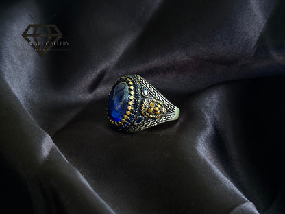 Blue Diamond Ring