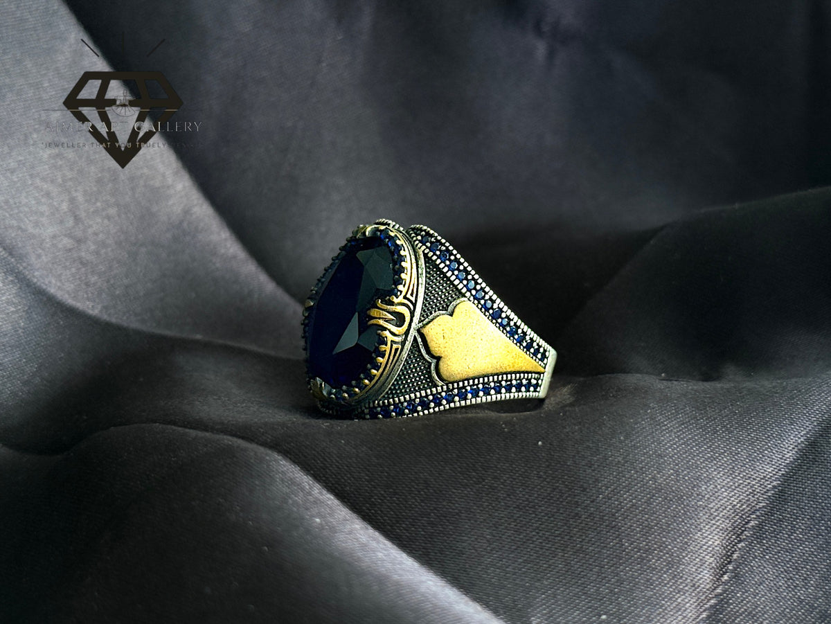 Blue American Diamond Ring