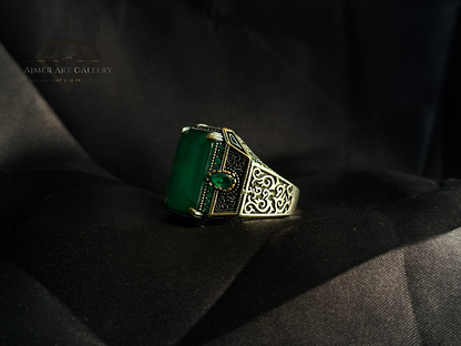 Green Diamond Ring