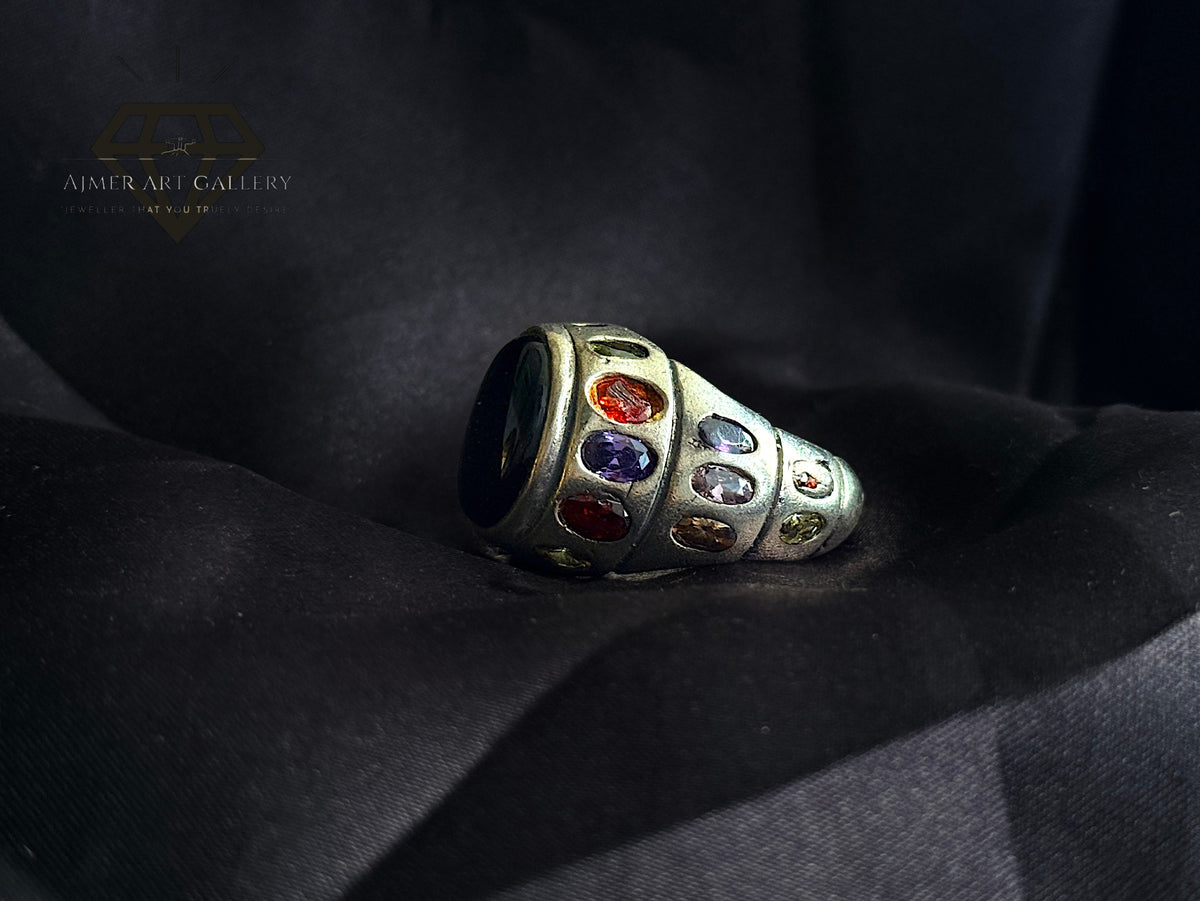 Black Aqeeq Ring