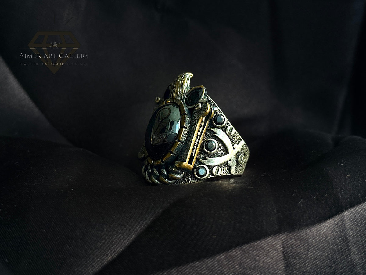 Black Aqeeq Ring