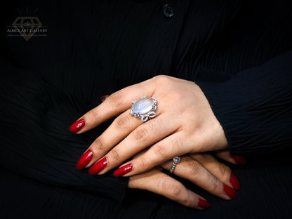 Silver ring for women