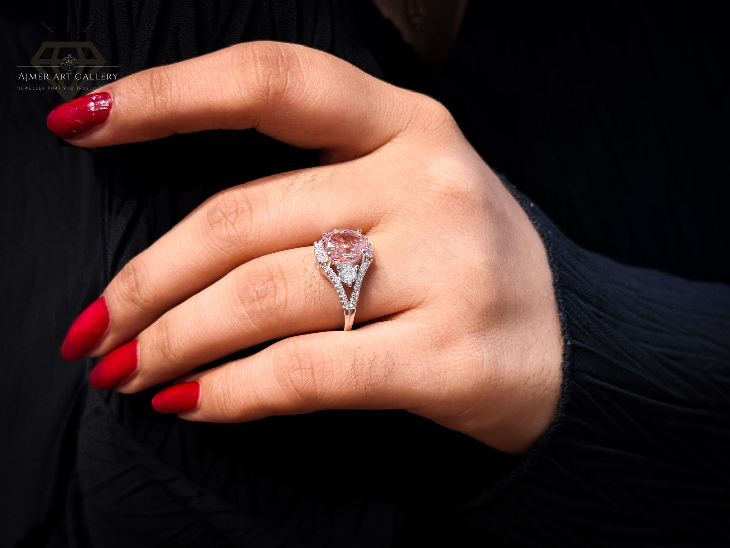 Silver ring for women
