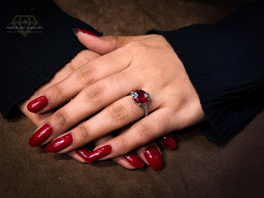 Silver ring for women