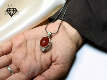 Aqeeq Gemstone Pendant