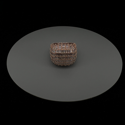 Premium AD Rose Gold Polished Bangkok Ring