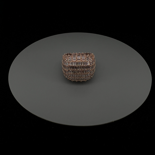 Premium AD Rose Gold Polished Bangkok Ring