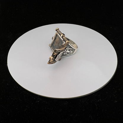 92.5 Italian Silver Sulemani Naksh Turkish Ring